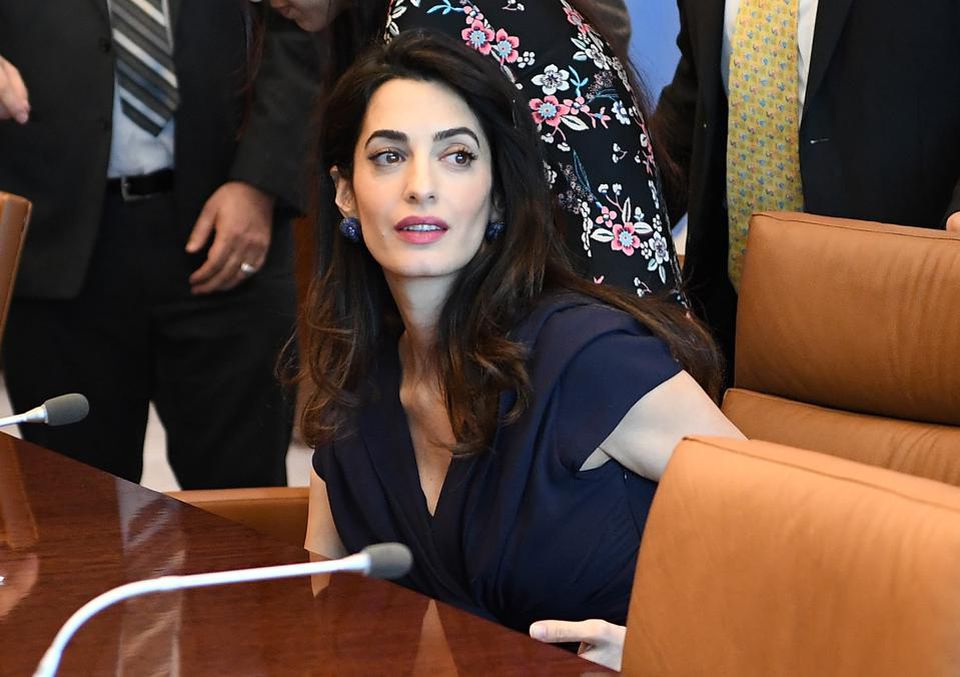 Amal Clooney has supported UWC schools. Credit: ANGELA WEISS/AFP/Getty Images)