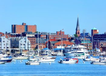 water view of Portland, ME