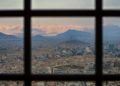 image of Kabul through a window grate