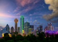 Dallas nighttime skyline