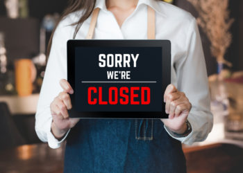 sorry we're closed sign